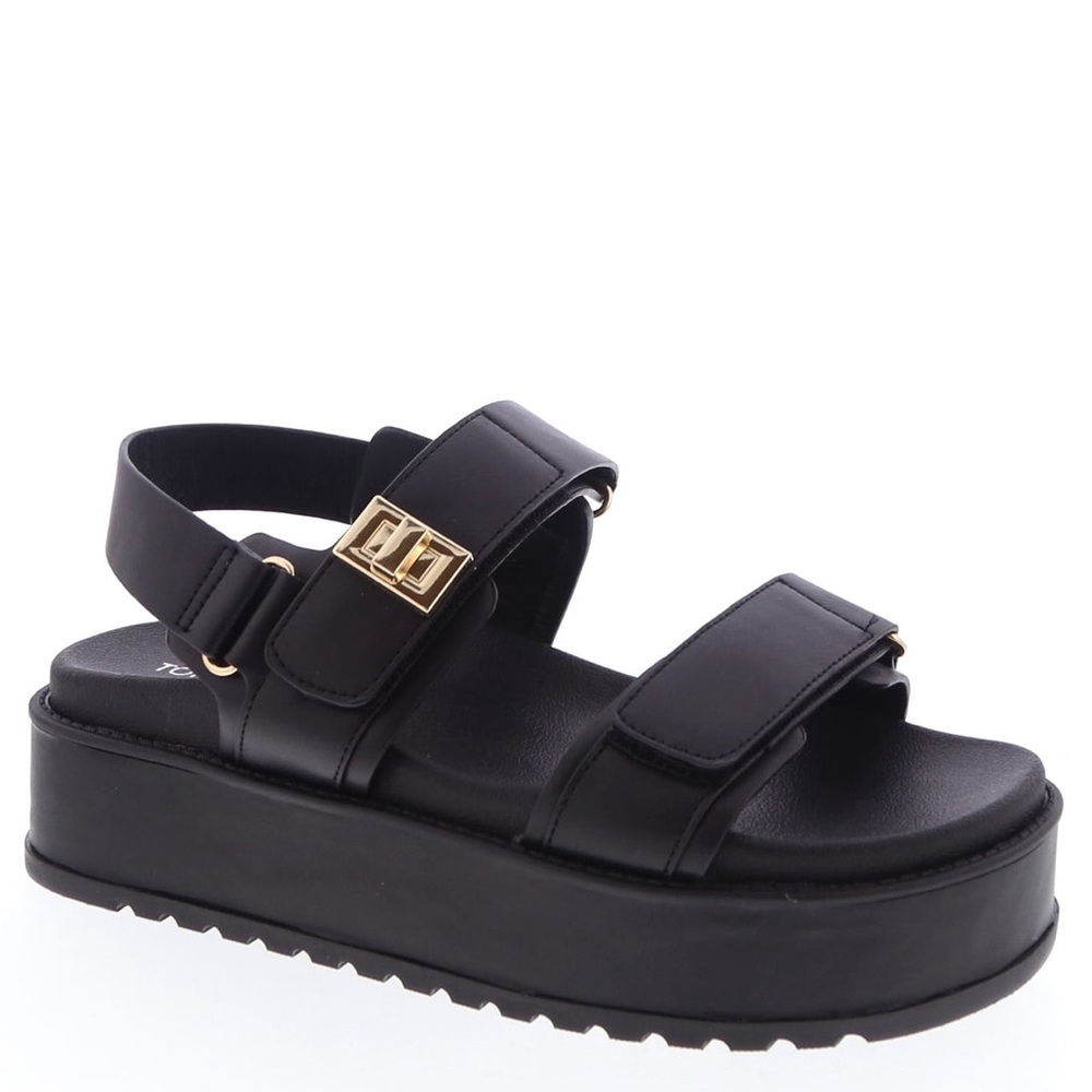 Black Platform Sandals
